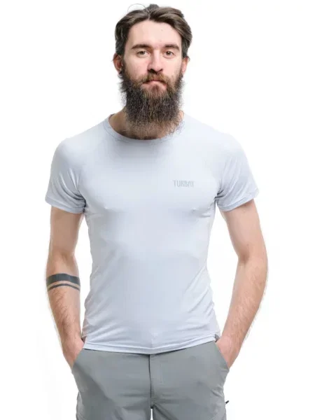 Спортивна футболка Turbat Hike Lite поліестер/нейлон сірий