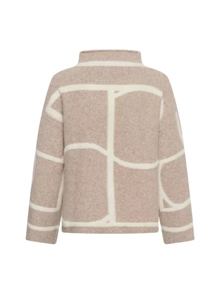 Dzianinowy sweter Soaked In Luxury beżowy