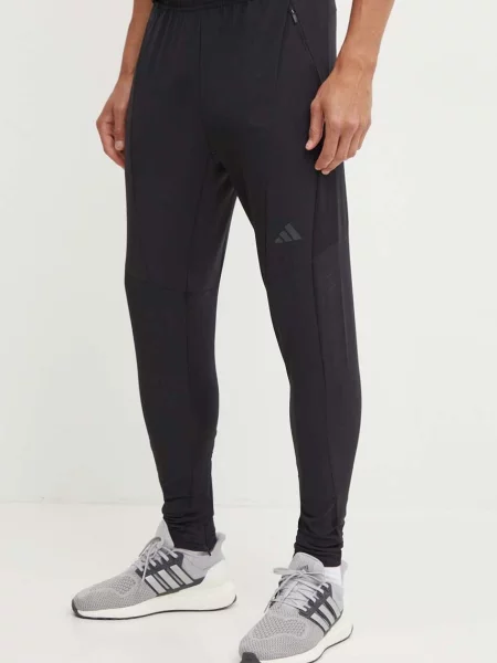 Панталон за трениране adidas Performance Designed for Training с изчистен дизайн черно