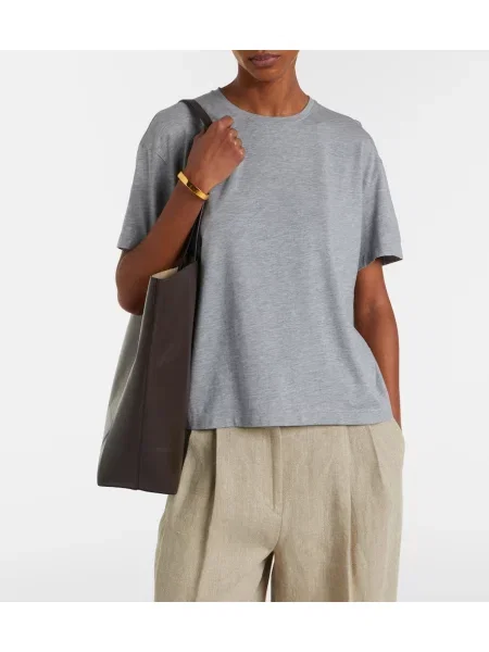 Tricou Toteme din jerseu gri