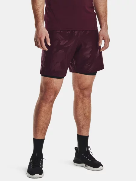 Krátke šortky Under Armour vínová