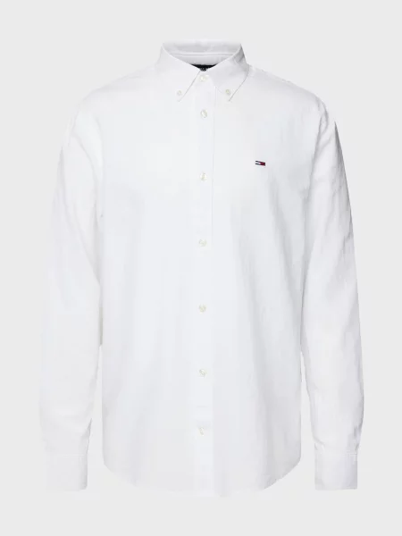 Лляна сорочка Tommy Jeans біла