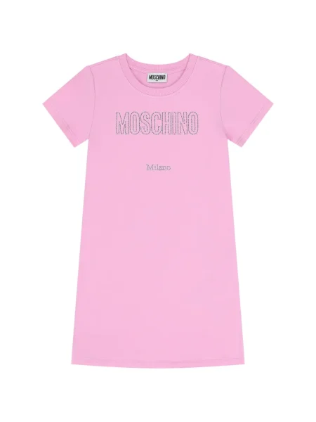 Sukienka dziecięca Moschino różowa
