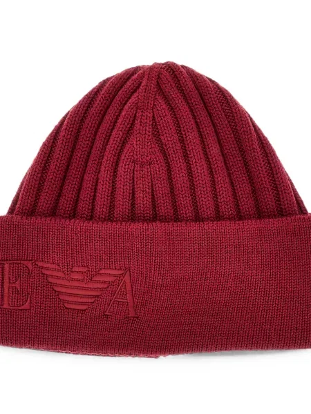Siuvinėtas kepurė Emporio Armani raudona
