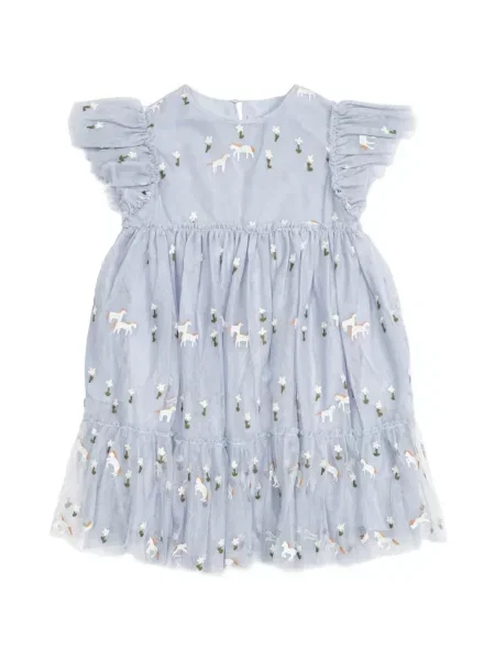 Sukienka mini dziecięca Stella Mccartney niebieska
