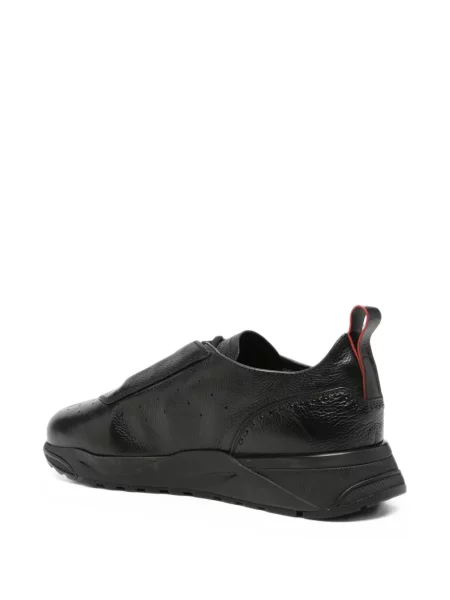 Sneakerși Santoni din piele negru