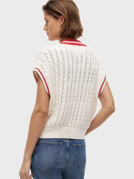 Джинсовий жилет Tommy Jeans білий