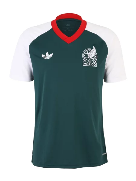 ADIDAS PERFORMANCE Tricou funcțional Mexico 26 Away Pre Match pin / alb verde