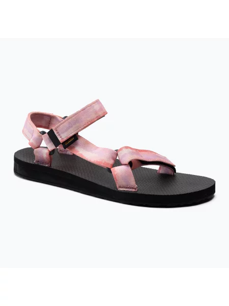 Маратонки Teva с tie-dye ефект връзки за туризъм розово