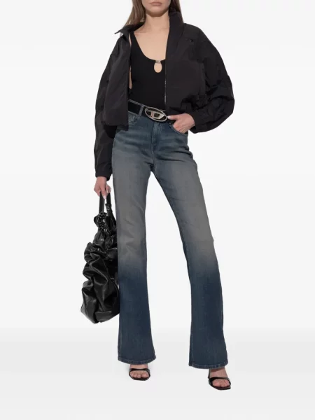 Blugi Diesel cu broderie albastru