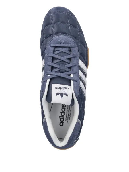 Pantaloni Adidas Campus cu șireturi cu dungi din dantelă roșu
