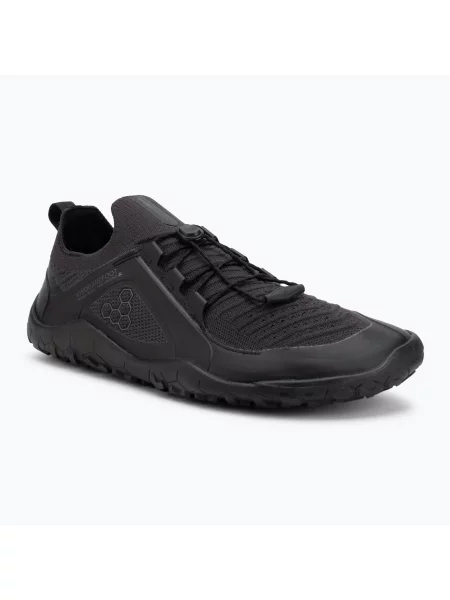 Încălțăminte barefoot pentru bărbați Vivobarefoot Primus Trail Knit Fg obsidian/obsidian