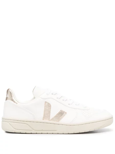 Sneakerși Veja V-10 din piele alb