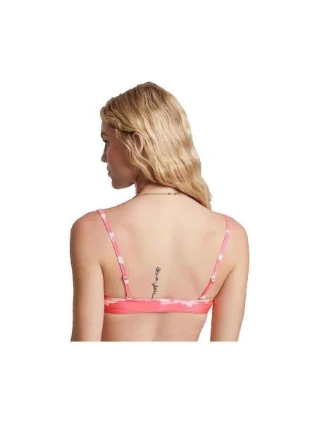 Batikolt ruha Superdry nyakkendővel rózsaszín