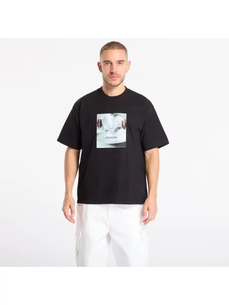 Μπλουζάκι PLEASURES Breakfast T-Shirt Black S μαύρο