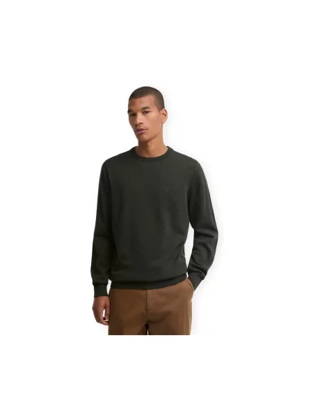 Pulover Barbour cu decolteu rotund verde