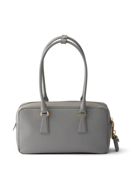 Top Prada din piele gri