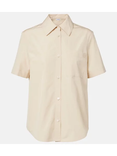 Cămașă Loewe din poplin bej