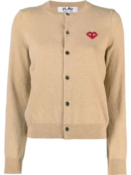 Cardigan Comme Des Garcons Play cu motiv cu inimi