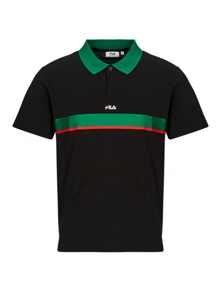 Polo majica Fila s kratkimi rokavi črna