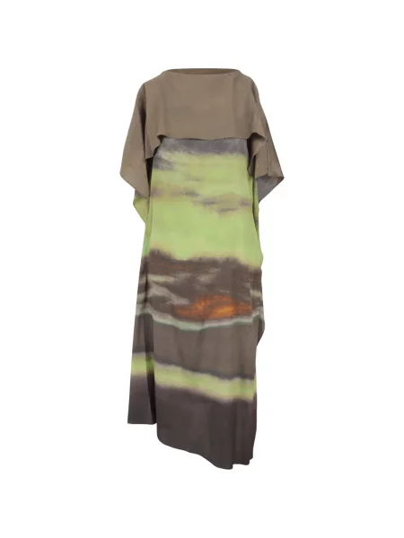 Rochie midi Christian Wijnants cu imagine cu imprimeu abstract verde