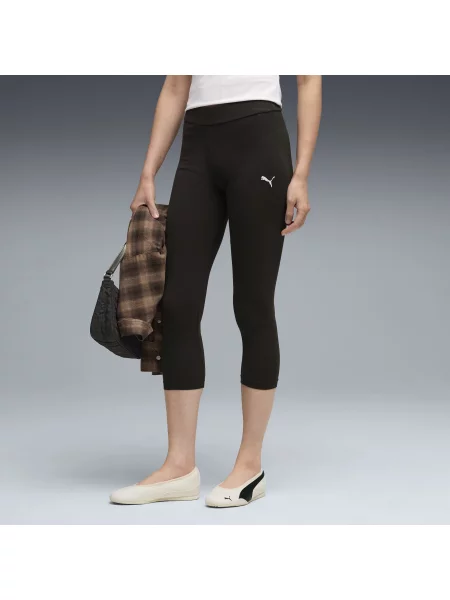 PUMA legginsy capri Essentials Akcesoria S czarny