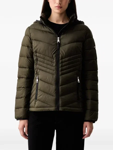 Geacă Dkny cu glugă verde