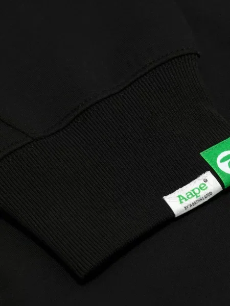 Hanorac Aape By A Bathing Ape cu broderie negru