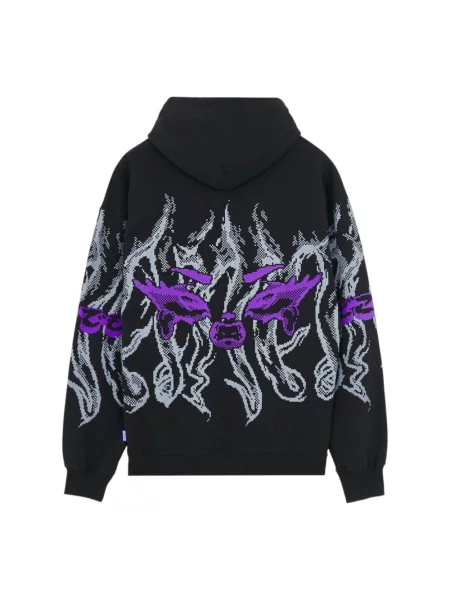 Bluza z kapturem Octopus czarna