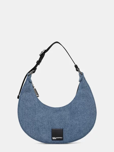 Дънкова чанта Karl Lagerfeld Jeans синьо