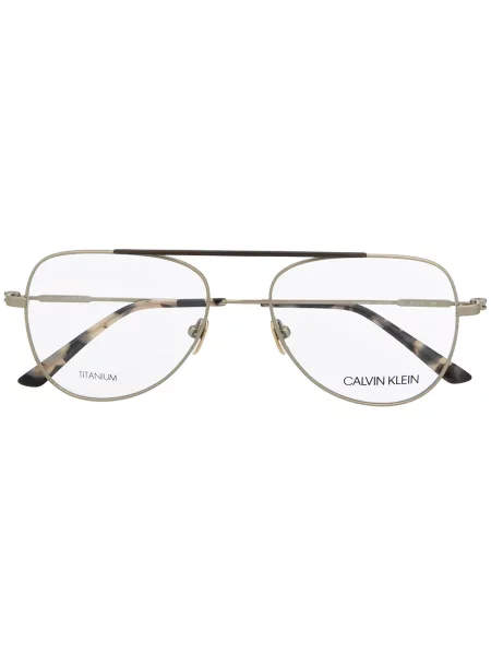 Okulary przeciwsłoneczne Calvin Klein złote