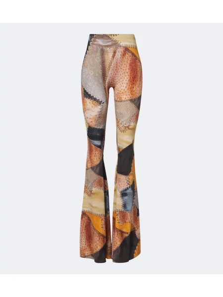 Pantaloni Roberto Cavalli evazate maro