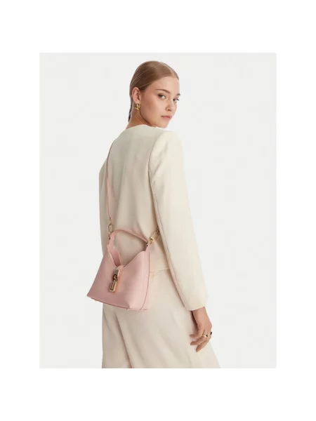 Torebka Furla skórzana różowa