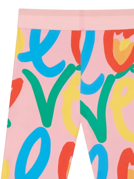 Legginsy dziecięce Stella Mccartney różowe