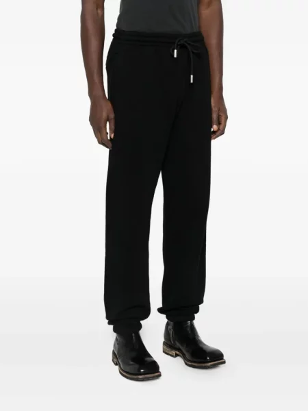 Pantaloni Off-white cu imagine alergare cu cordon alb