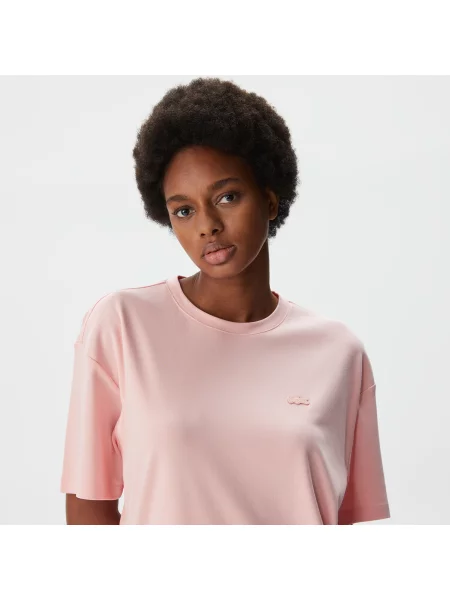 Lacoste Koszulka Lacoste różowa