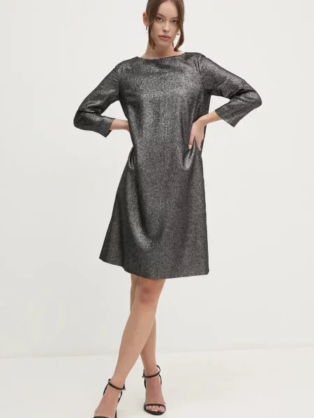 Вовняна сукня Joop! mini пряма чорний