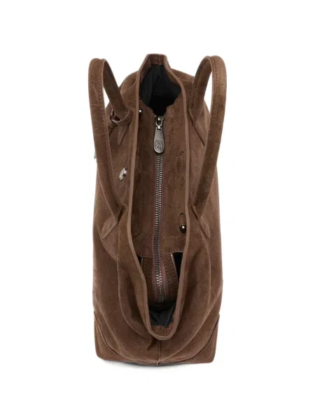 Geantă shopper Ash din piele de căprioară maro