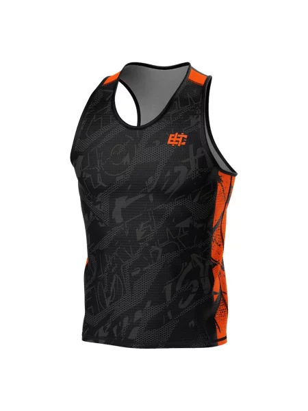 Koszulka sportowa bez rękawów Tank top EXTREME HOBBY NEO pomarańczowa