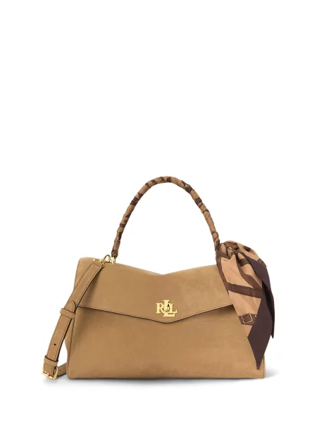 Lauren Ralph Lauren Τσάντα χειρός FARRAH καμηλό μπεζ