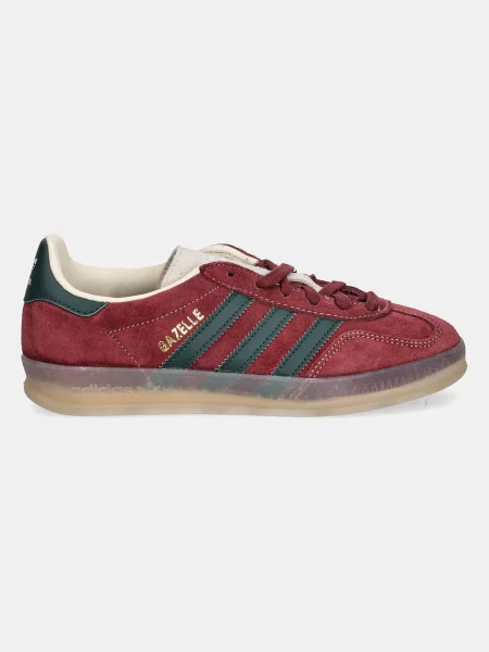 Σουέτ αθλητικά παπούτσια adidas Originals Gazelle Indoor μπορντό