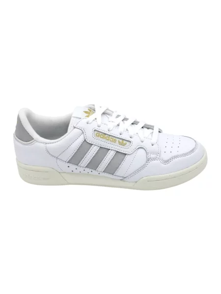 Sneakersy Adidas zamszowe w paski z paskiem białe