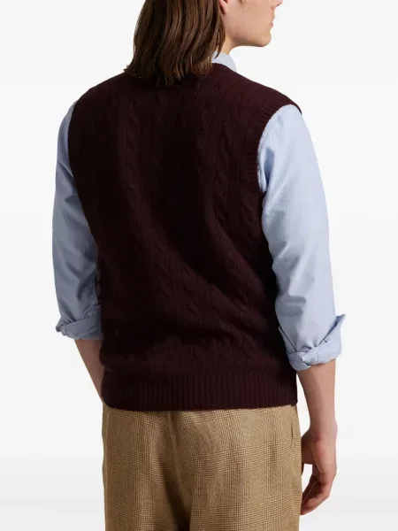 Μικρός κασκέτο Polo Ralph Lauren με χαμηλή μέση υφαίνω διαγωνίως πράσινο
