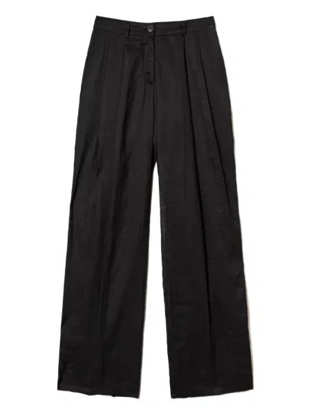 Pantaloni Twinset plisate negru