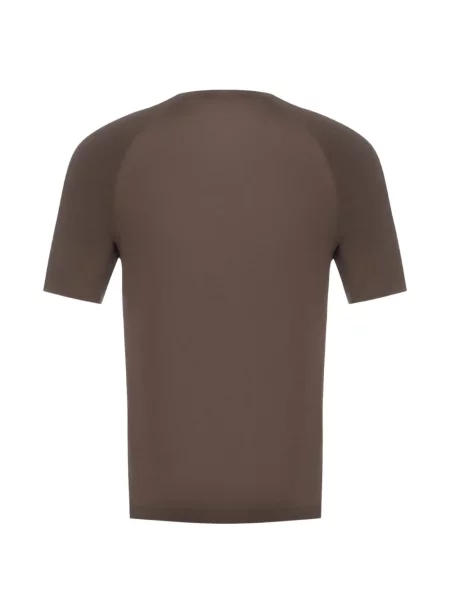 Tricou Emporio Armani cu autograf maro