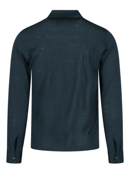Polo Zanone de lână verde