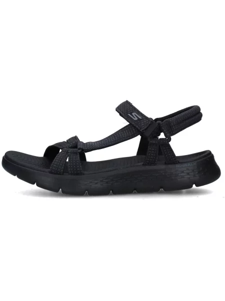 Pántos félcipő Skechers fekete