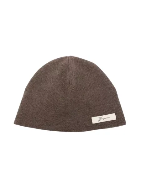 Czapka Jacquemus wełniana brązowa