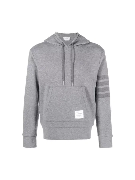 Bluza Thom Browne wełniana z logo szara