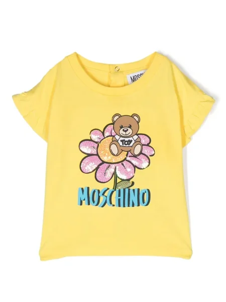 Koszulka dziecięca Moschino żółta
